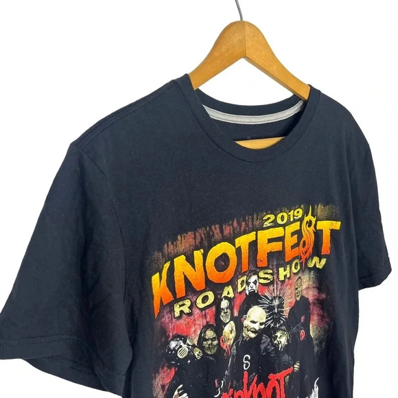 KNOTFEST 2019 Double Graphic Slipknot Volbeat Heavy Metal Graphic Concert t - Picture 3 of 7